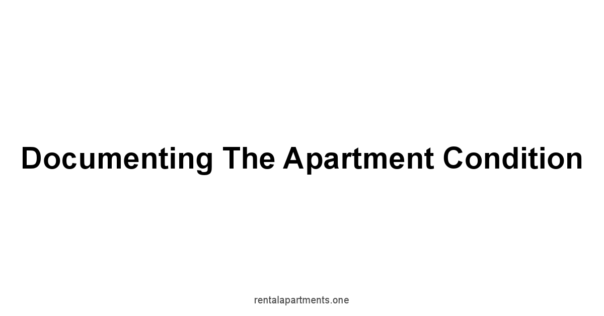 Documenting the Apartment Condition