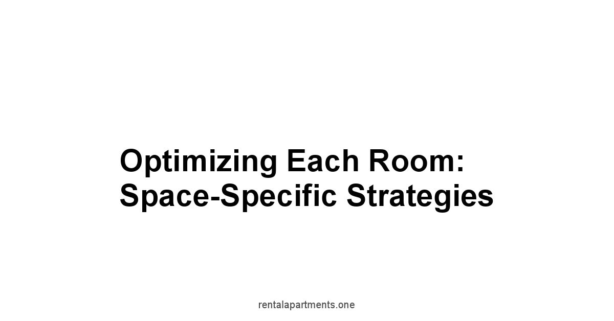 Optimizing Each Room: Space-Specific Strategies