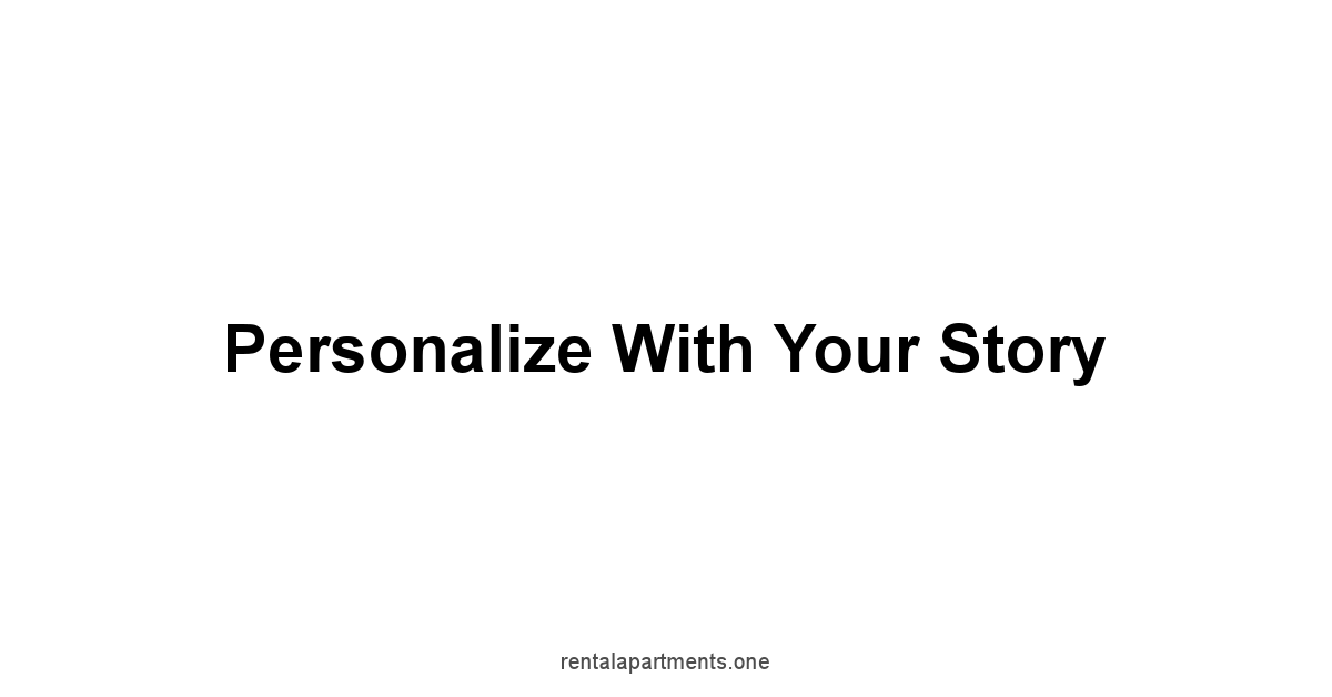 Personalize With Your Story